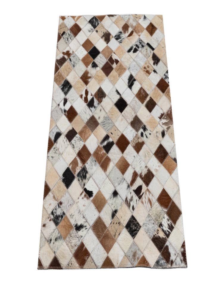 Detail image of  2' x 3' Cowhide Leather Rug