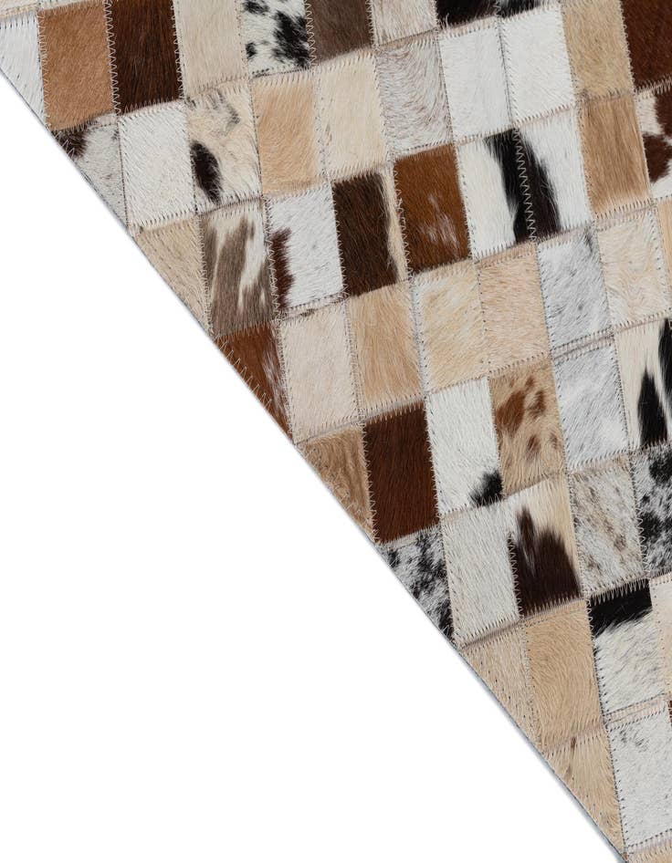 Detail image of  2' x 3' Cowhide Leather Rug