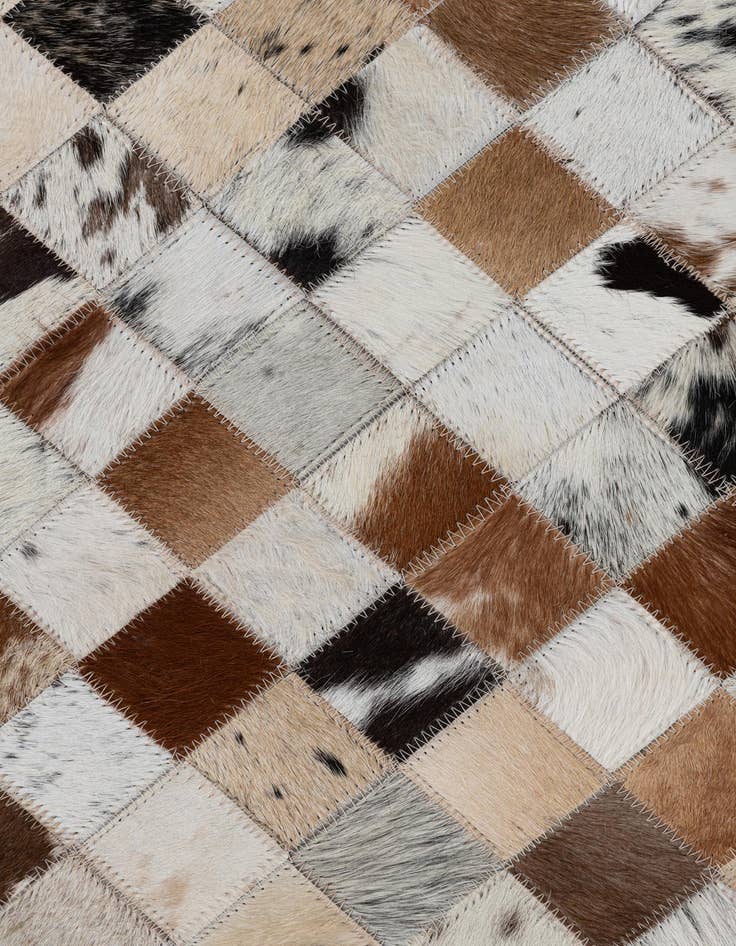 Detail image of  2' x 3' Cowhide Leather Rug