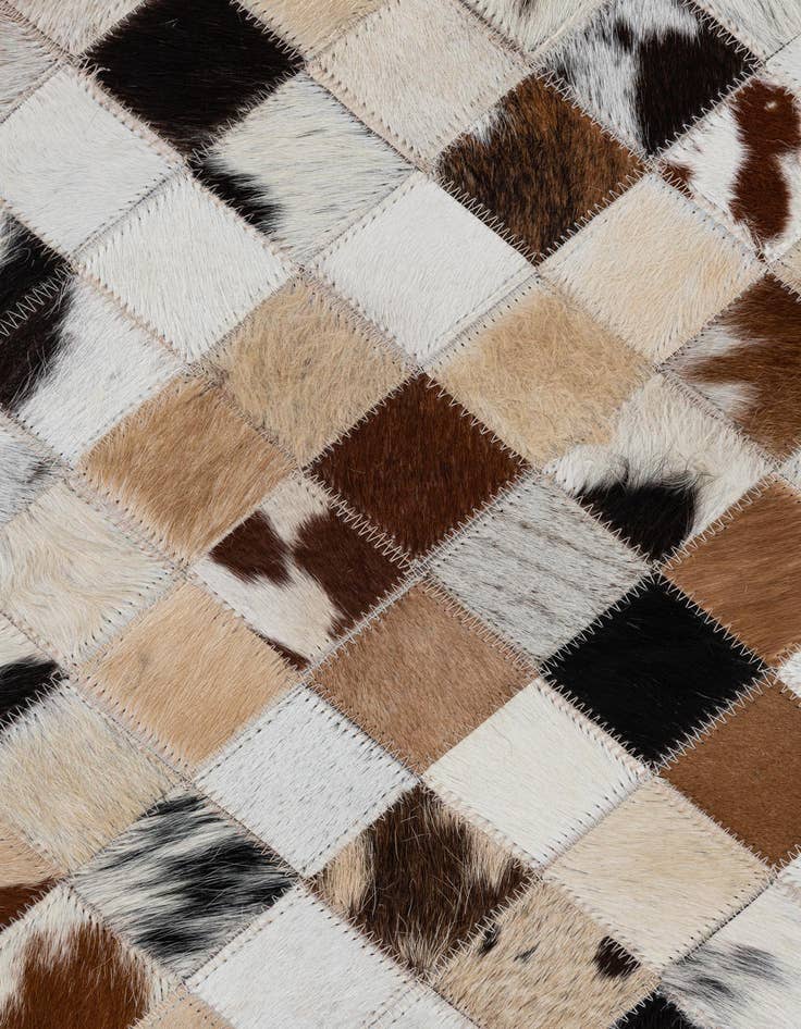 Detail image of  2' x 3' Cowhide Leather Rug