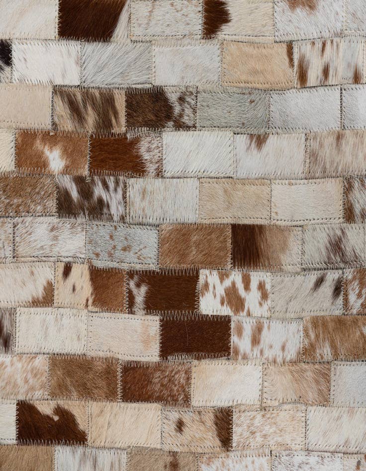 Detail image of  2' x 3' Cowhide Leather Rug