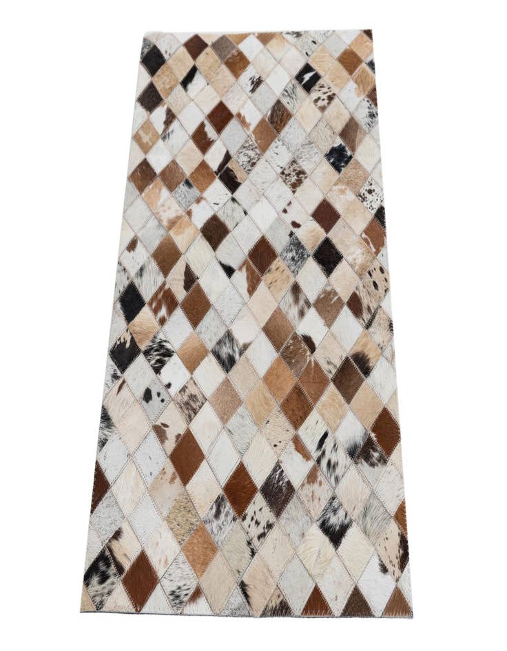 Detail image of  2' x 3' Cowhide Leather Rug