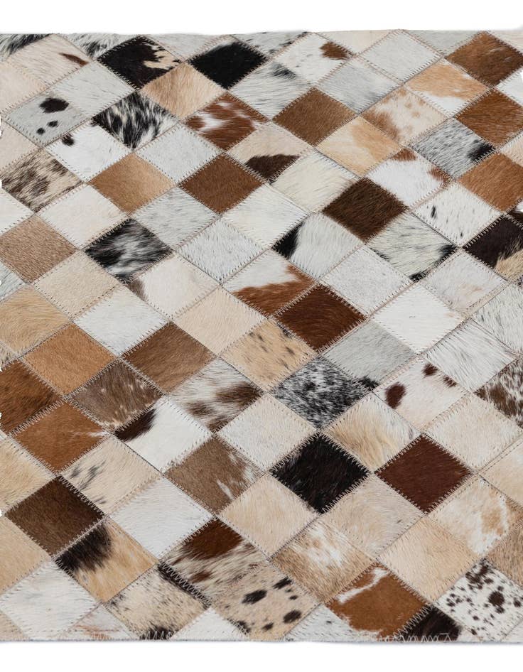 Detail image of  2' x 3' Cowhide Leather Rug
