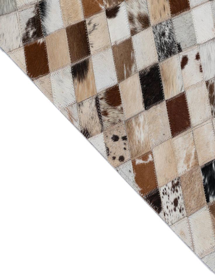Detail image of  2' x 3' Cowhide Leather Rug