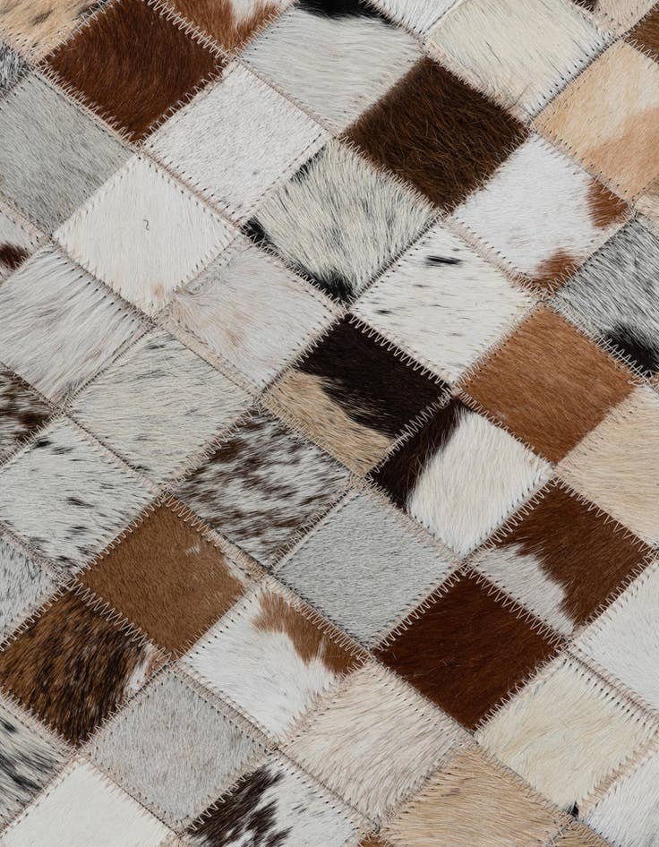 Detail image of  2' x 3' Cowhide Leather Rug