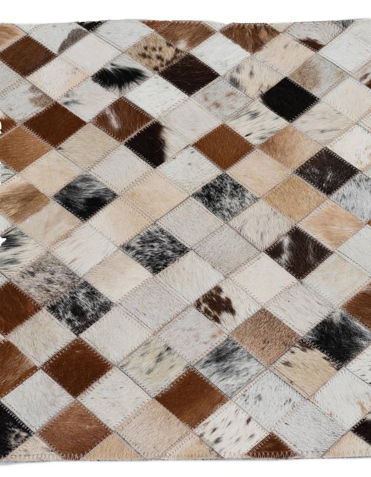 Detail image of  2' x 3' Cowhide Leather Rug