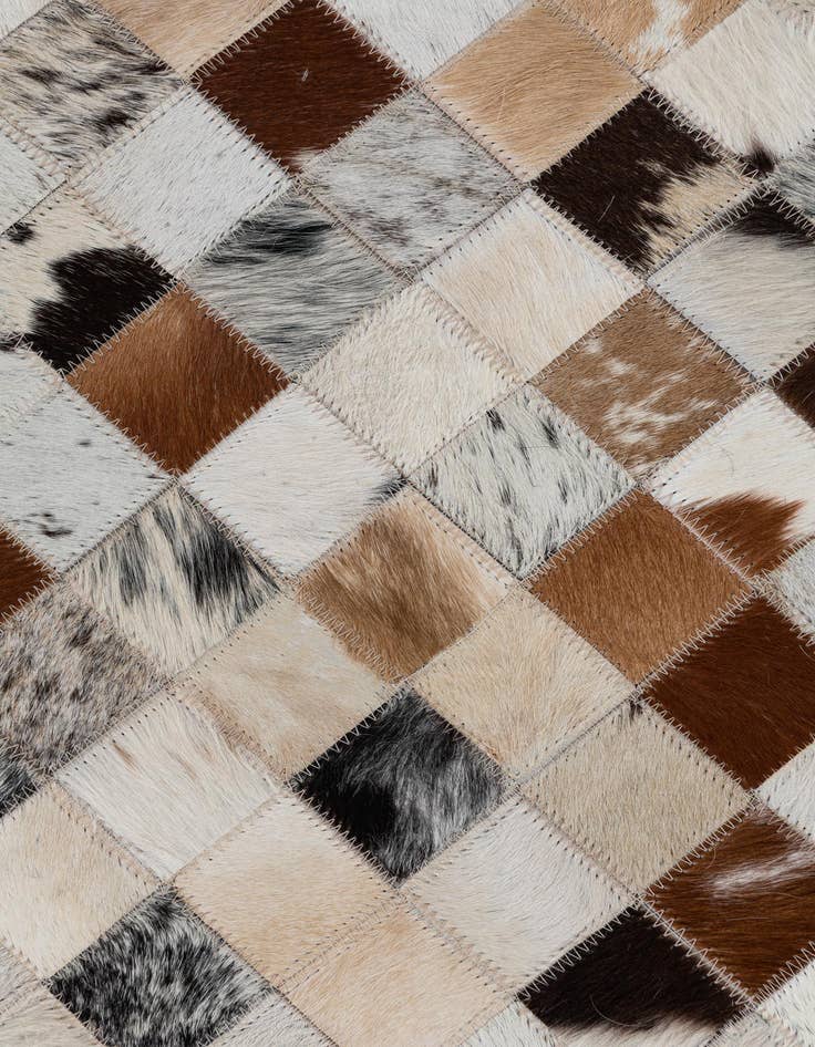 Detail image of  2' x 3' Cowhide Leather Rug