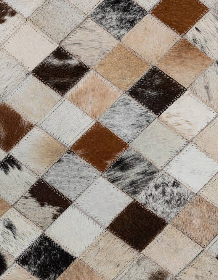 Detail image of  2' x 3' Cowhide Leather Rug