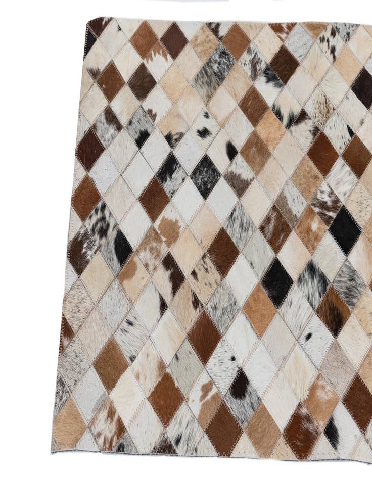 Detail image of  2' x 3' Cowhide Leather Rug