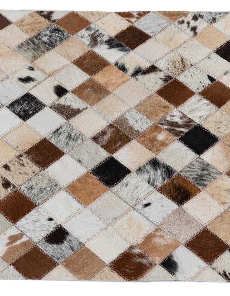 Detail image of  2' x 3' Cowhide Leather Rug