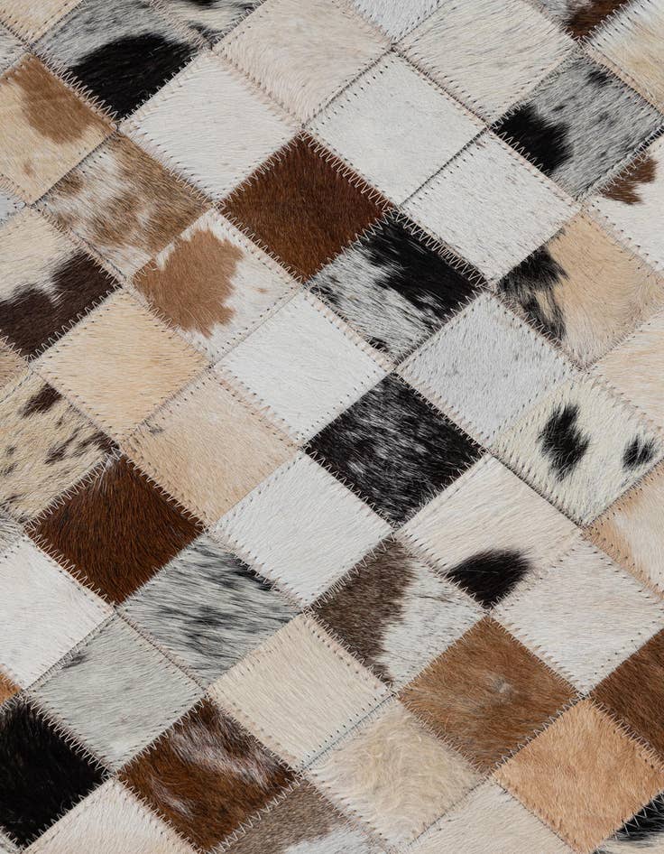 Detail image of  2' x 3' Cowhide Leather Rug