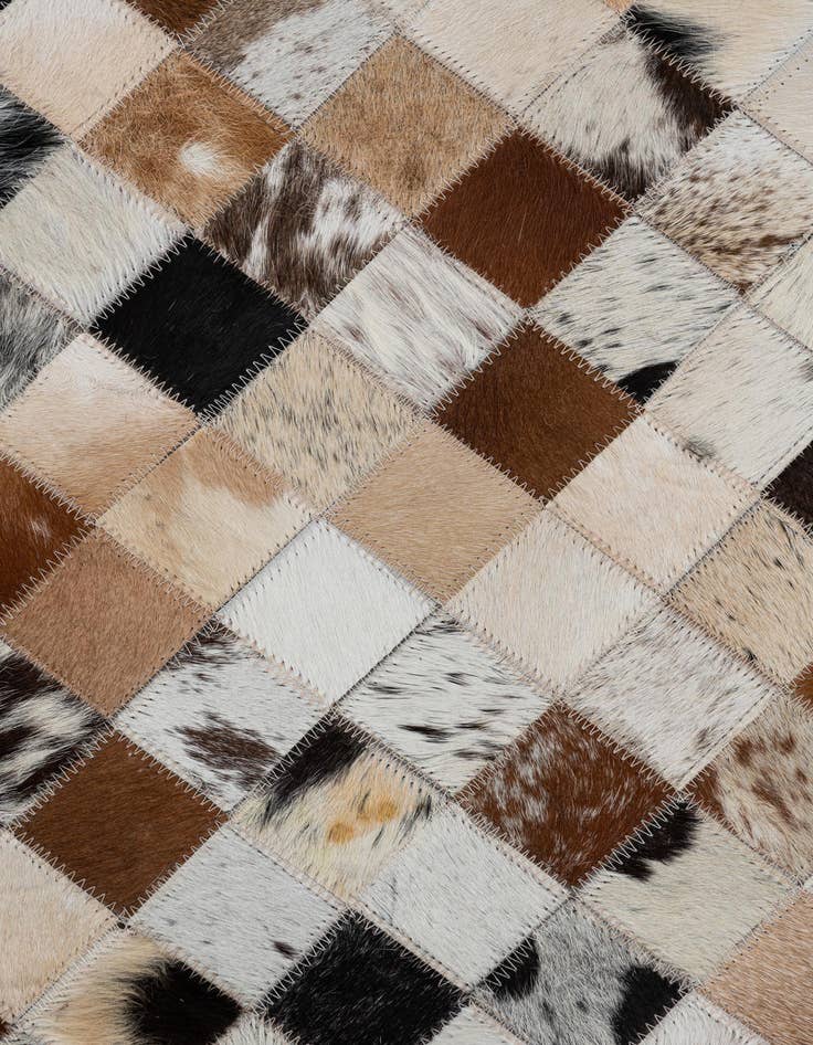 Detail image of  2' x 3' Cowhide Leather Rug