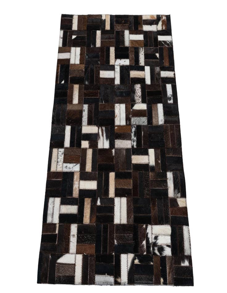 Detail image of  2' x 3' Cowhide Leather Rug