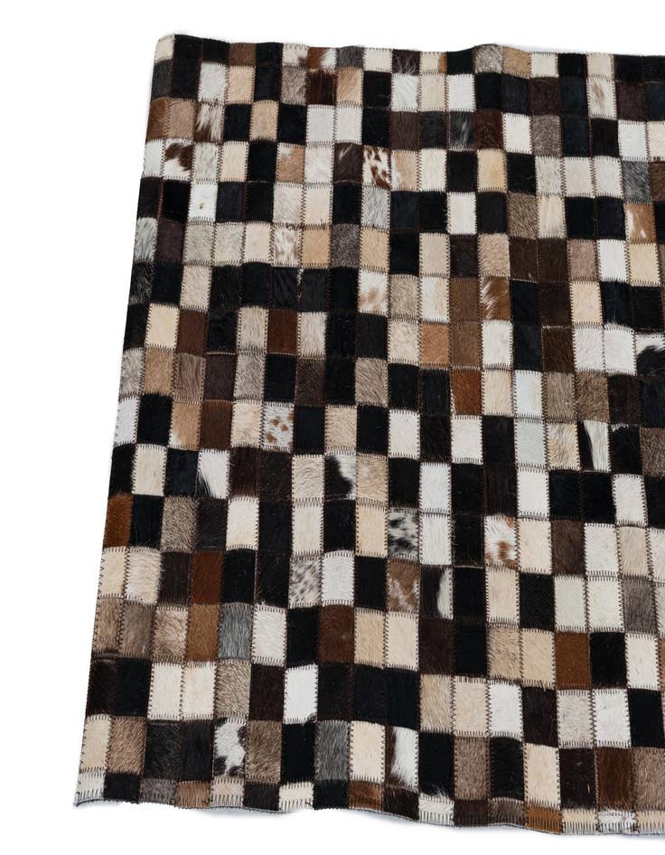 Detail image of  2' 1 x 3' Cowhide Leather Rug