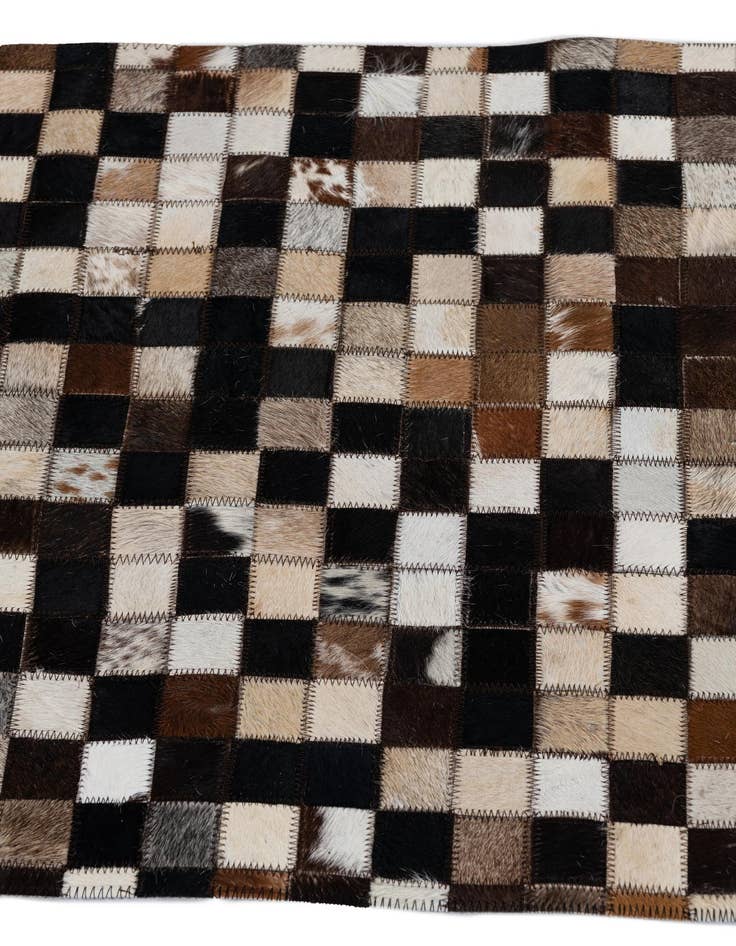 Detail image of  2' 1 x 3' Cowhide Leather Rug