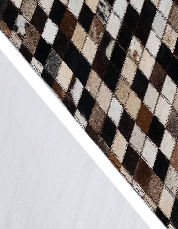 Detail image of  2' 1 x 3' Cowhide Leather Rug