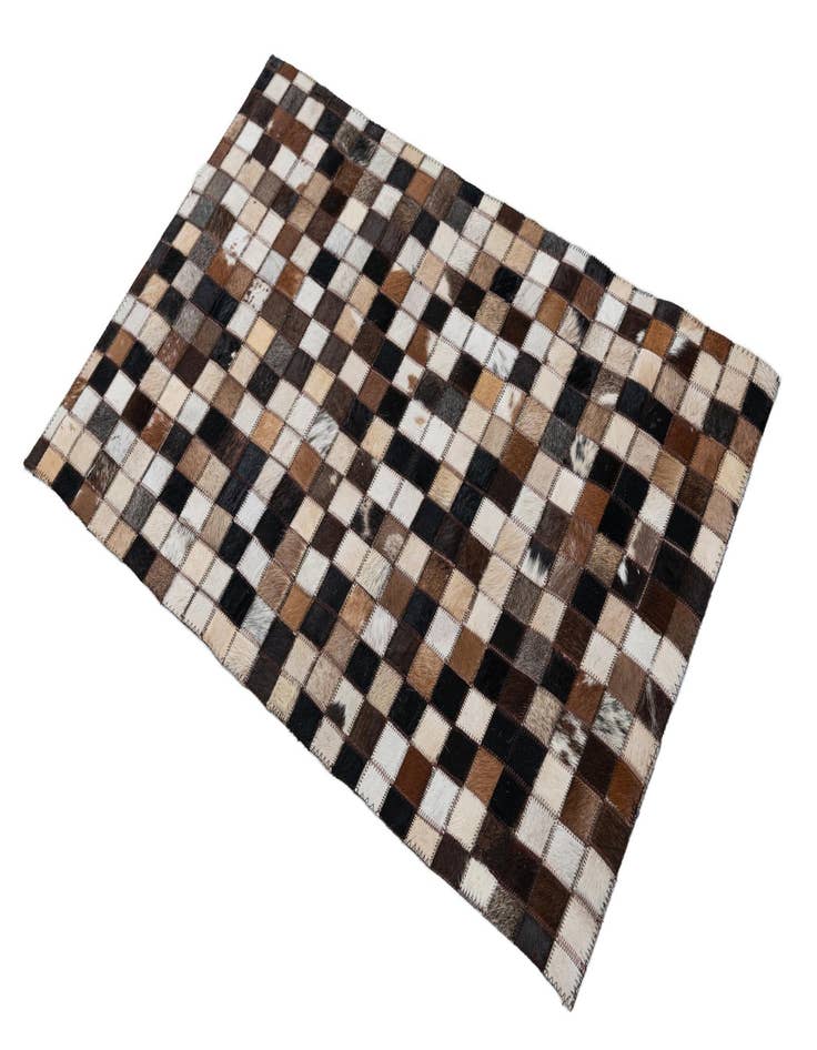 Detail image of  2' x 3' 1 Cowhide Leather Rug