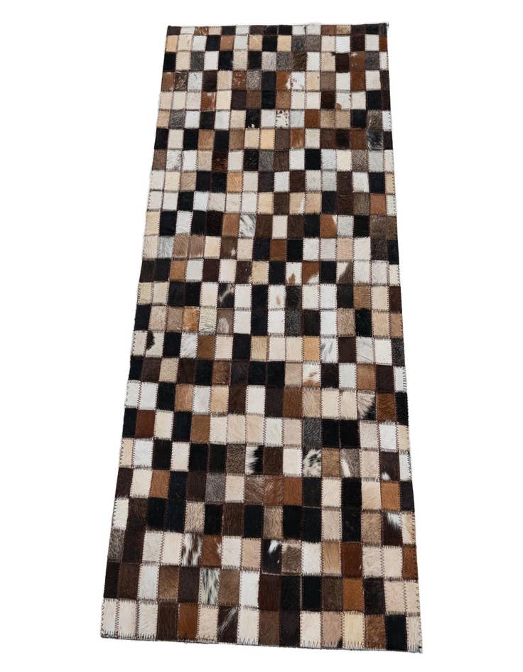 Detail image of  2' x 3' 1 Cowhide Leather Rug