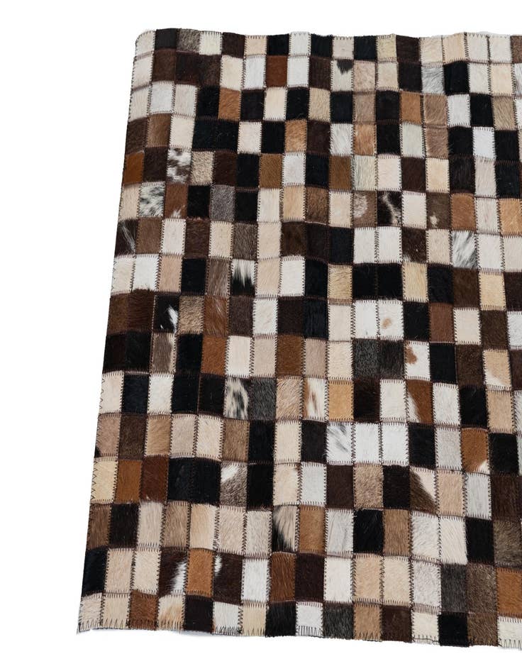 Detail image of  2' x 3' 1 Cowhide Leather Rug