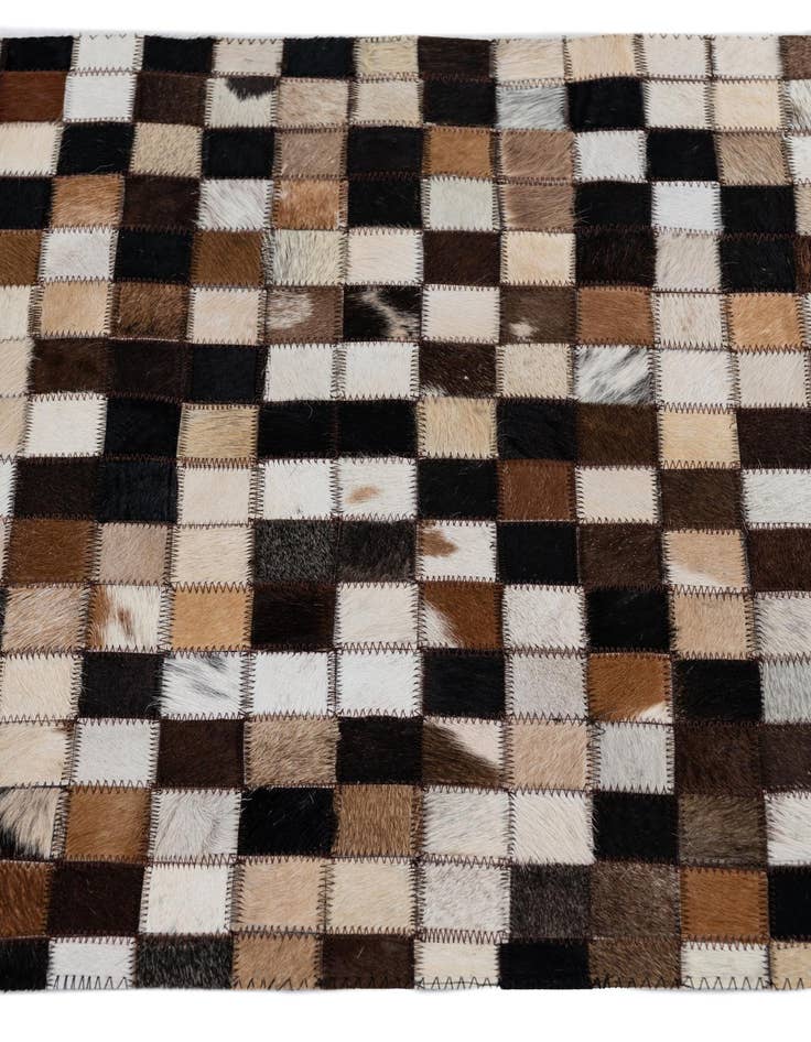 Detail image of  2' x 3' 1 Cowhide Leather Rug
