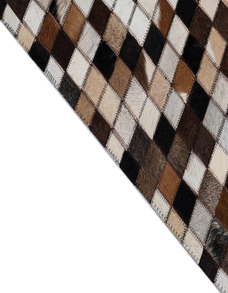 Detail image of  2' x 3' 1 Cowhide Leather Rug