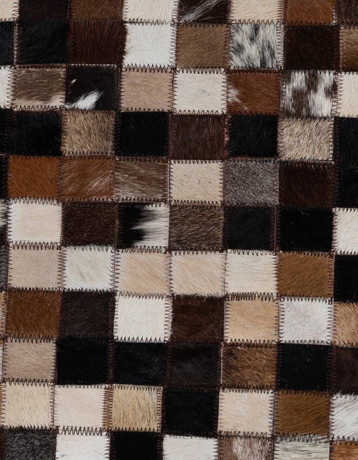 Detail image of  2' x 3' 1 Cowhide Leather Rug