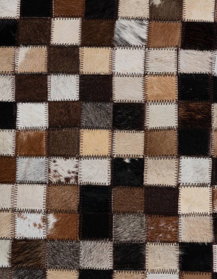 Detail image of  2' x 3' 1 Cowhide Leather Rug