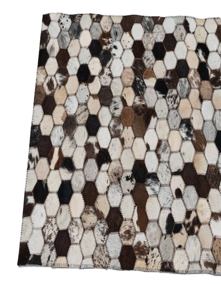 Detail image of  2' x 3' 1 Cowhide Leather Rug