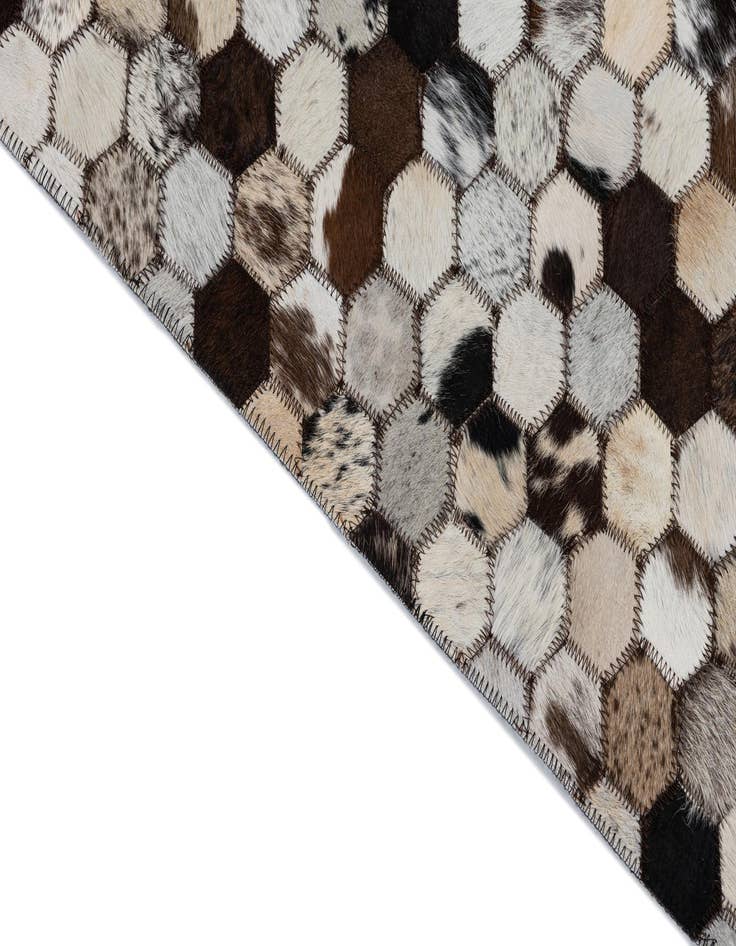 Detail image of  2' x 3' 1 Cowhide Leather Rug