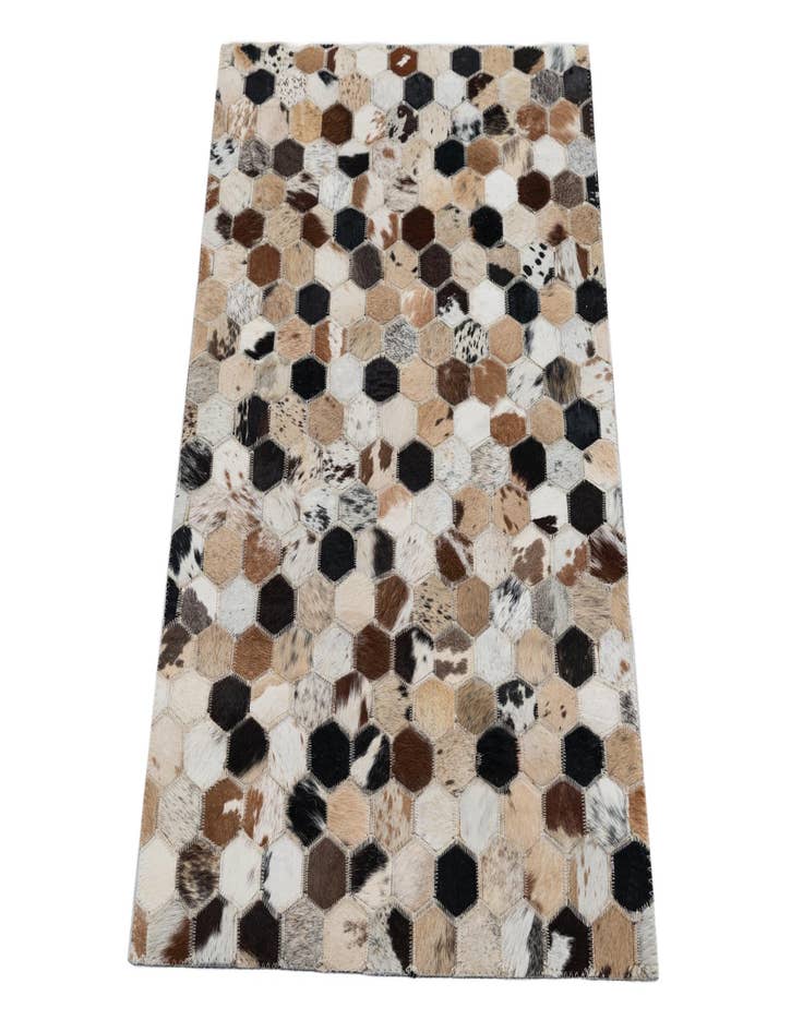 Detail image of  2' x 3' Cowhide Leather Rug