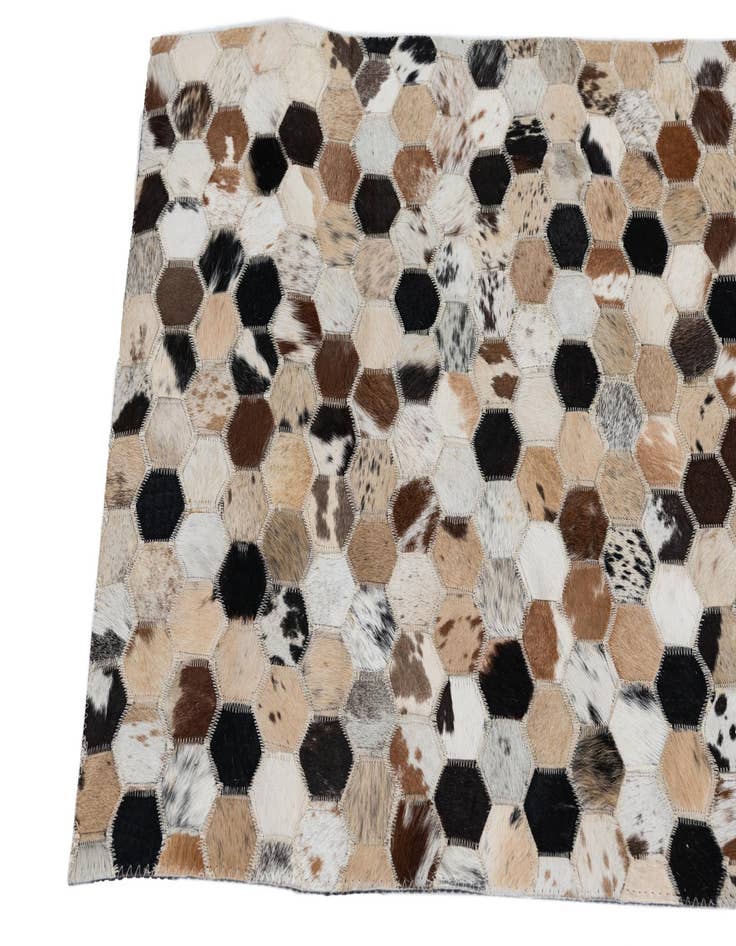 Detail image of  2' x 3' Cowhide Leather Rug