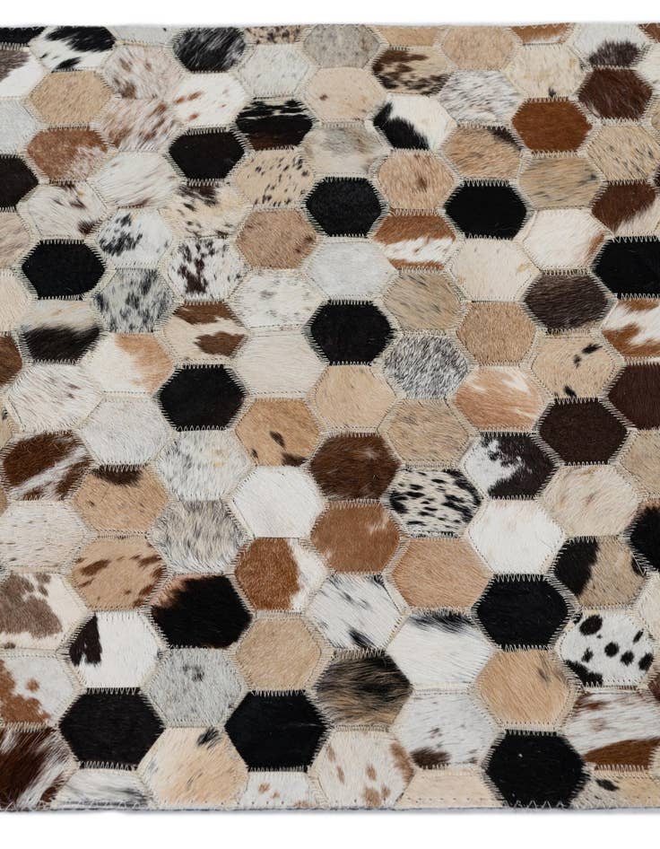 Detail image of  2' x 3' Cowhide Leather Rug