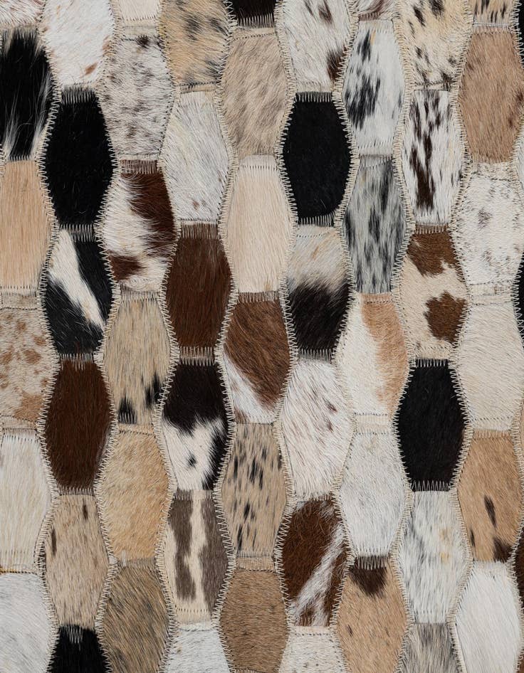 Detail image of  2' x 3' Cowhide Leather Rug