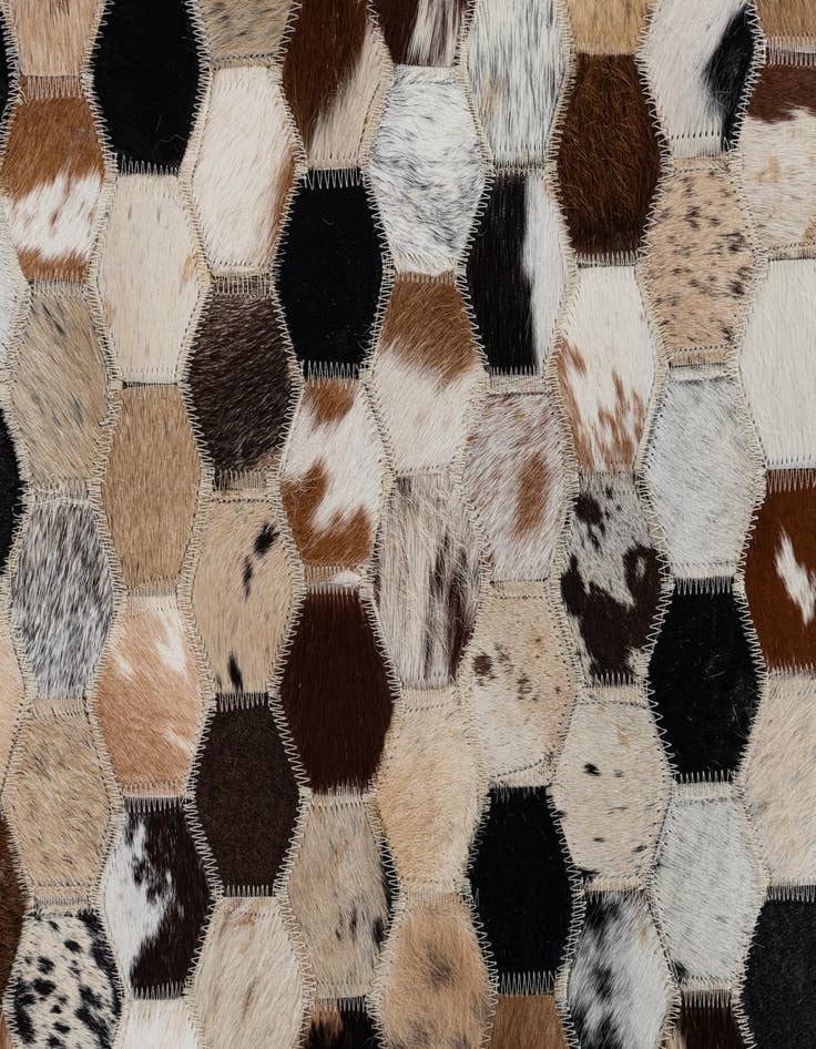 Detail image of  2' x 3' Cowhide Leather Rug
