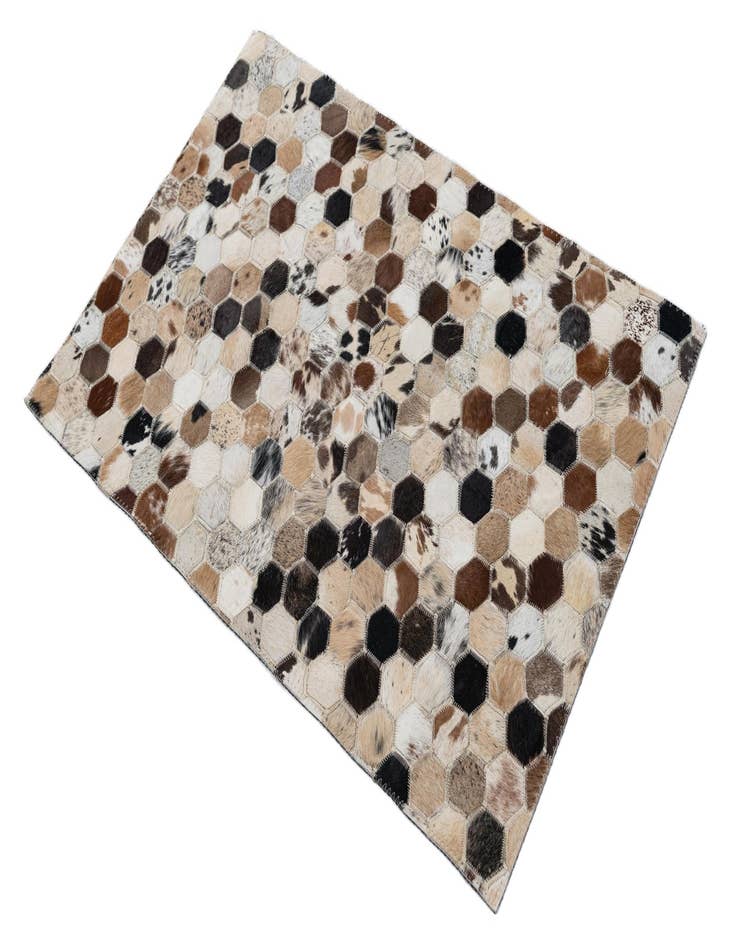 Detail image of  2' x 3' 1 Cowhide Leather Rug