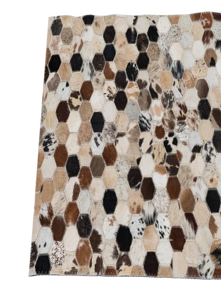 Detail image of  2' x 3' 1 Cowhide Leather Rug