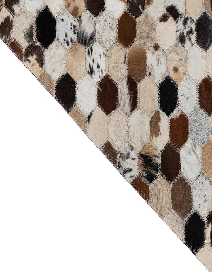 Detail image of  2' x 3' 1 Cowhide Leather Rug