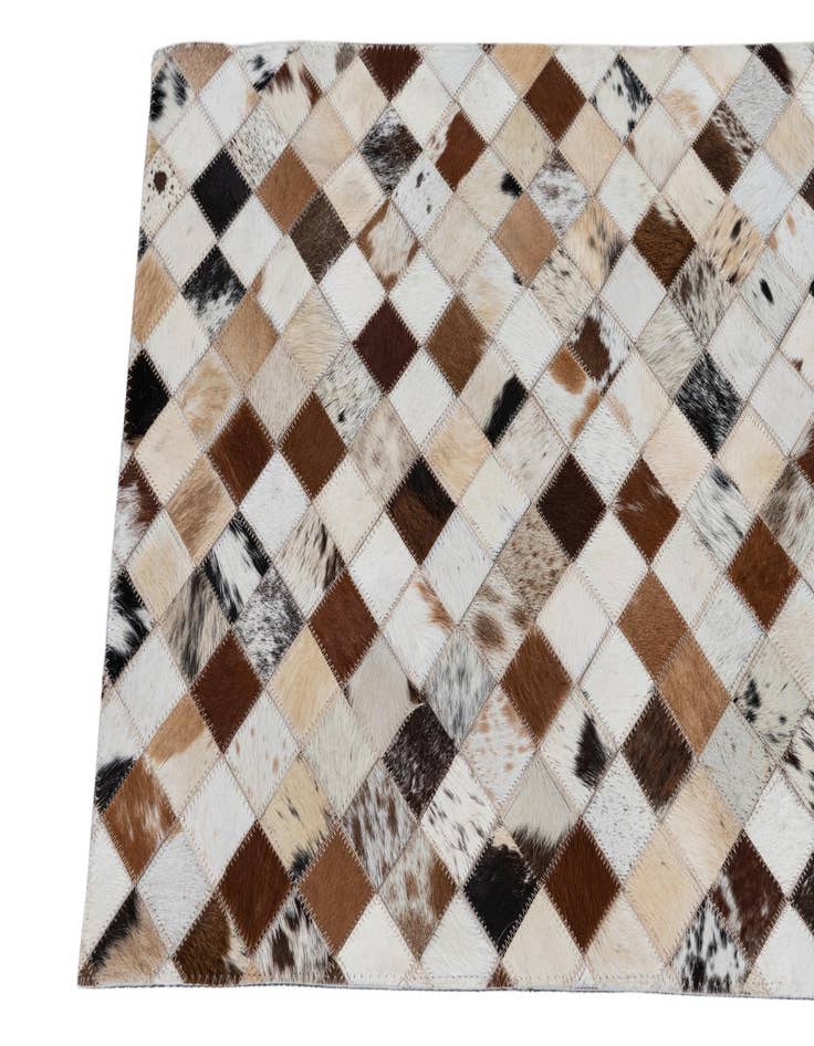 Detail image of  2' x 3' Cowhide Leather Rug