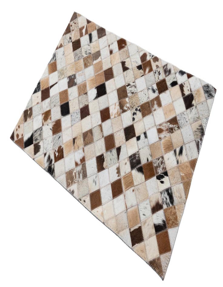 Detail image of  2' x 3' Cowhide Leather Rug