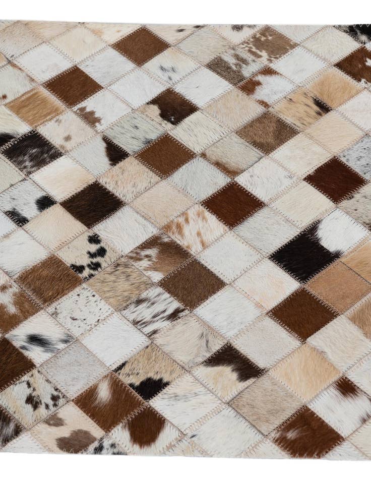 Detail image of  2' x 3' Cowhide Leather Rug