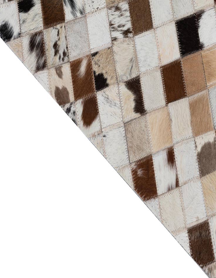 Detail image of  2' x 3' Cowhide Leather Rug