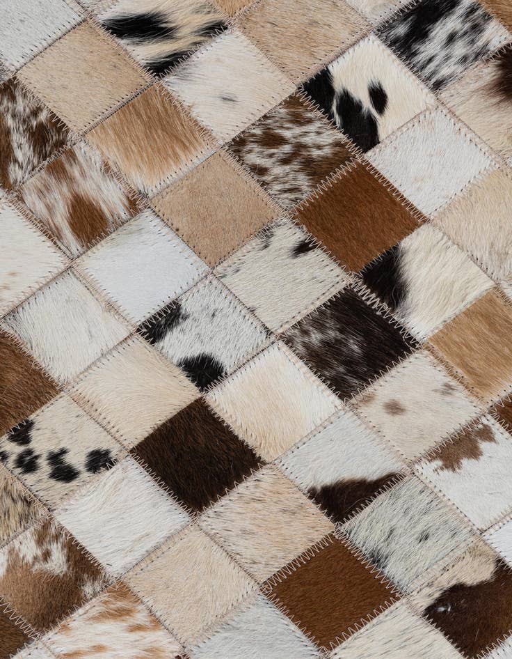 Detail image of  2' x 3' Cowhide Leather Rug