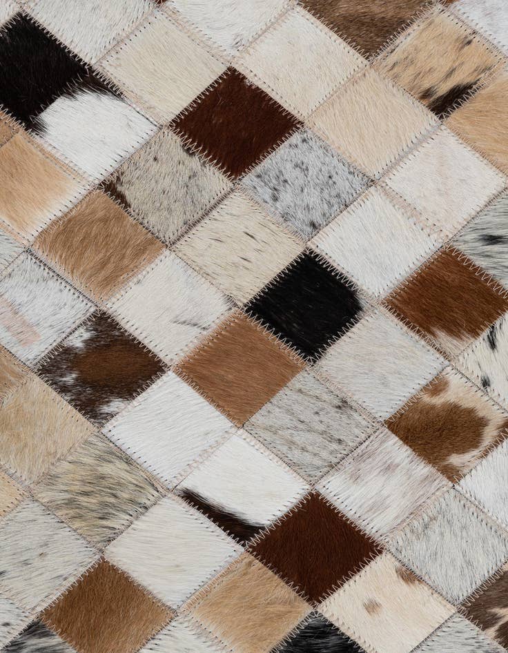 Detail image of  2' x 3' Cowhide Leather Rug