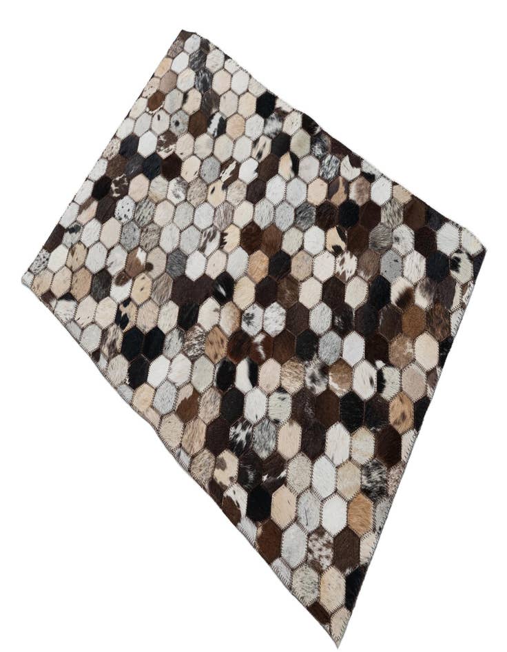 Detail image of  2' x 3' 1 Cowhide Leather Rug