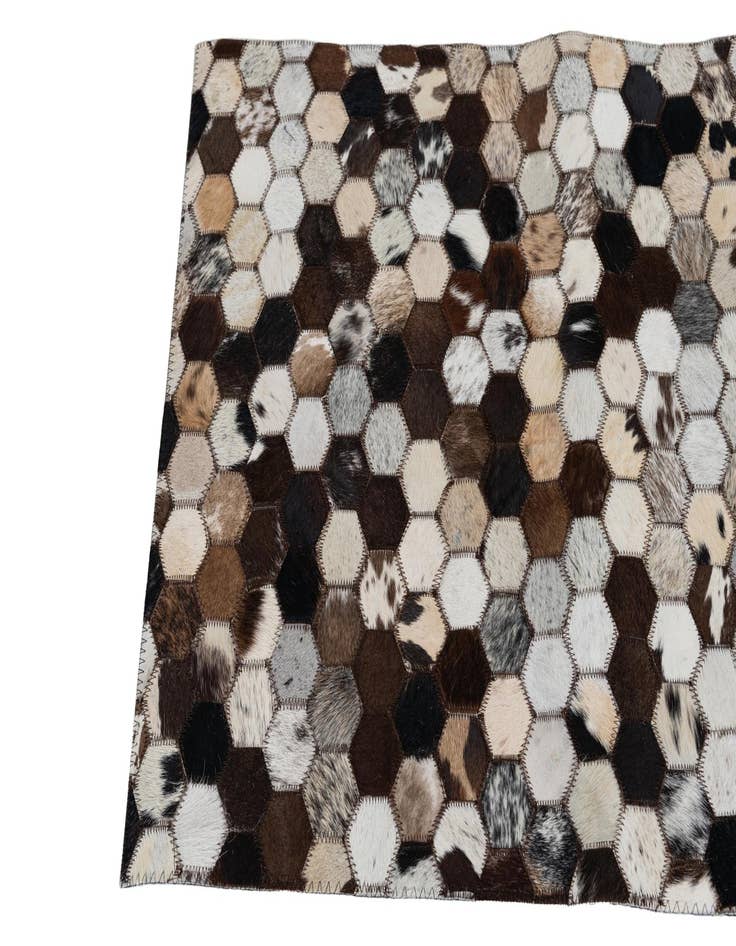 Detail image of  2' x 3' 1 Cowhide Leather Rug