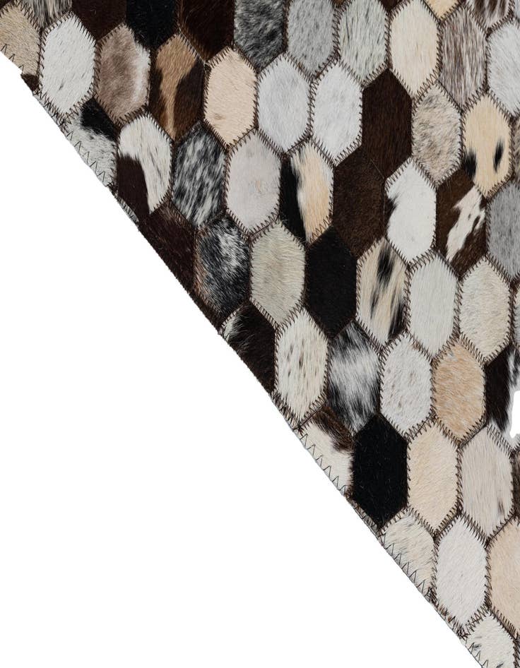 Detail image of  2' x 3' 1 Cowhide Leather Rug