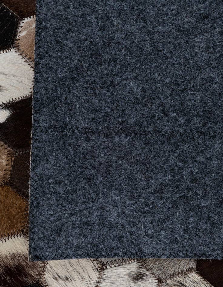 Detail image of  2' x 3' 1 Cowhide Leather Rug