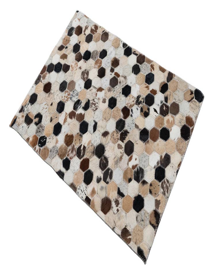 Detail image of  2' x 3' Cowhide Leather Rug