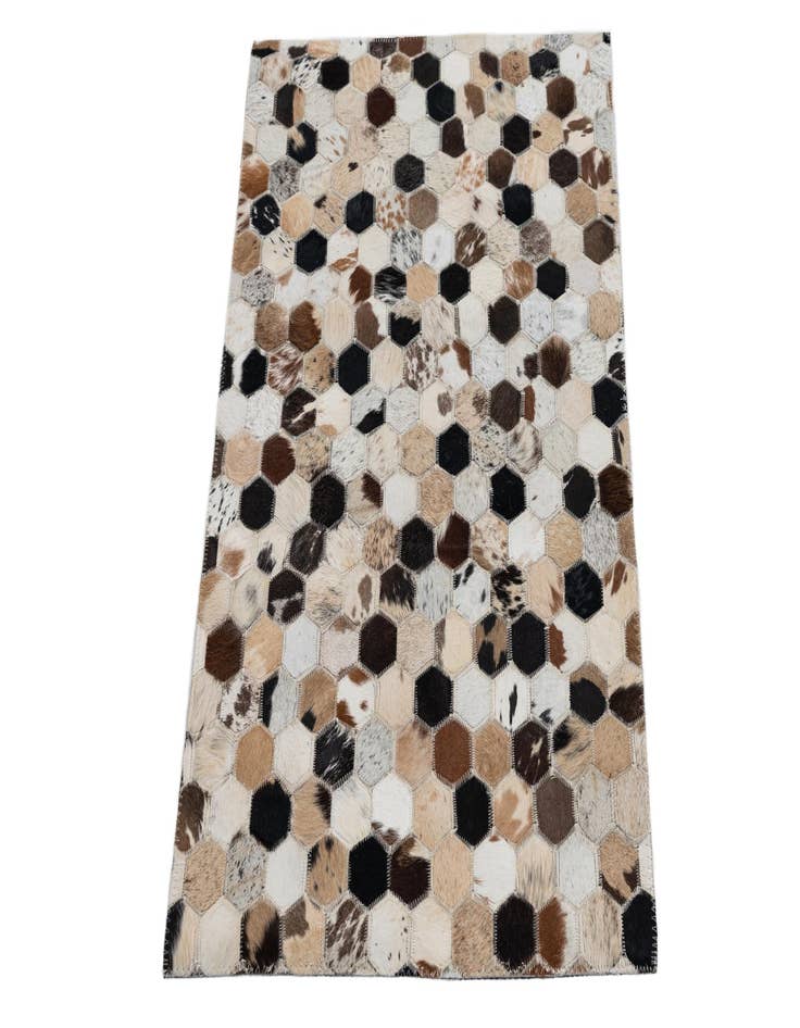 Detail image of  2' x 3' Cowhide Leather Rug