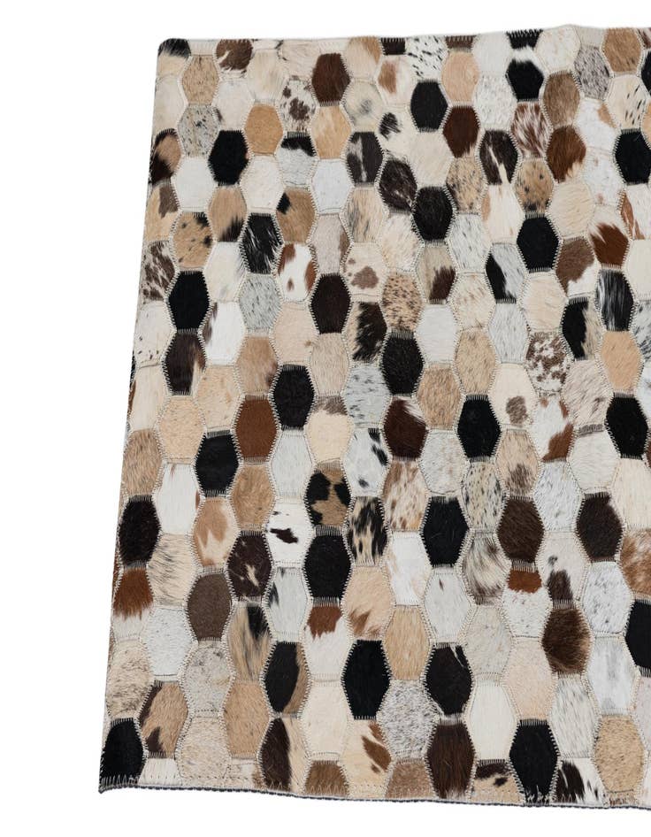 Detail image of  2' x 3' Cowhide Leather Rug